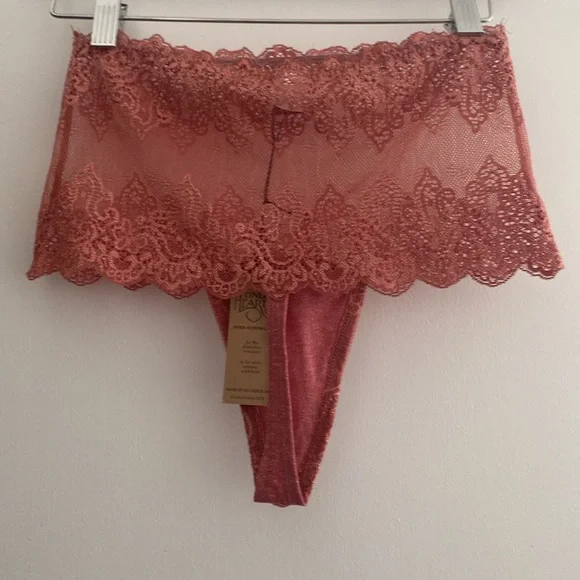 NWT Only Hearts So Fine Lace High Cut Thong - Picture 2 of 2